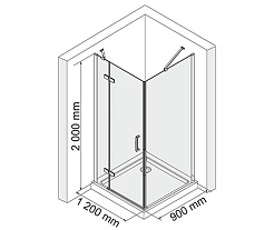 WasserKRAFT Душевой уголок Aller 10H07LW – фотография-4